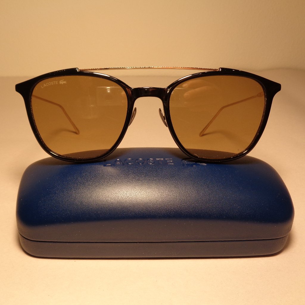 Lacoste L880spc Black Gold New Men's Sunglasses